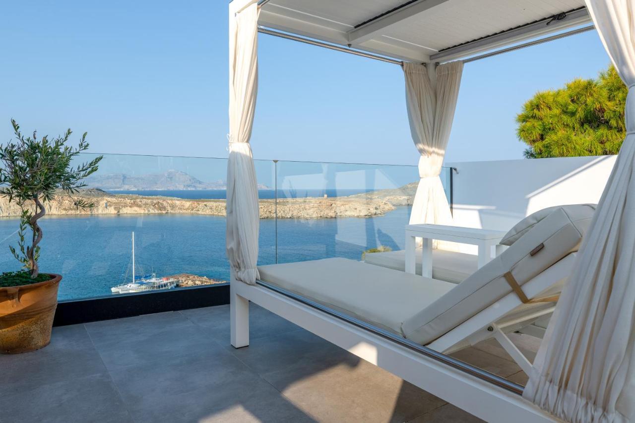 Lindos Shore Summer House With Jacuzzi And Sea View !!! Exterior foto