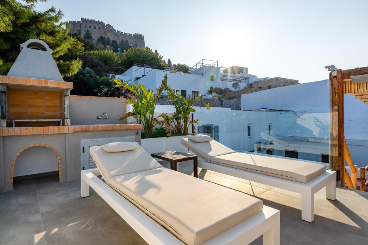 Lindos Shore Summer House With Jacuzzi And Sea View !!! Exterior foto