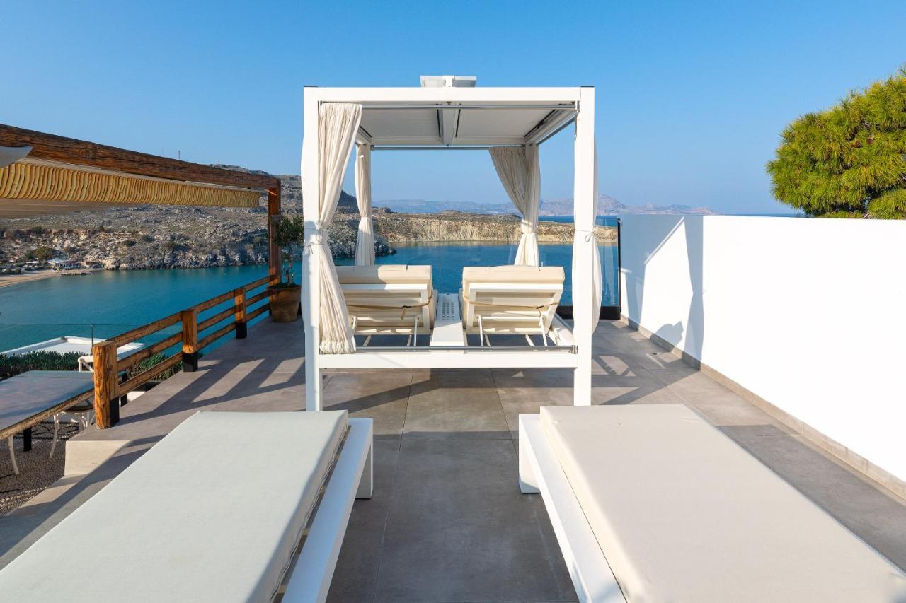 Lindos Shore Summer House With Jacuzzi And Sea View !!! Exterior foto