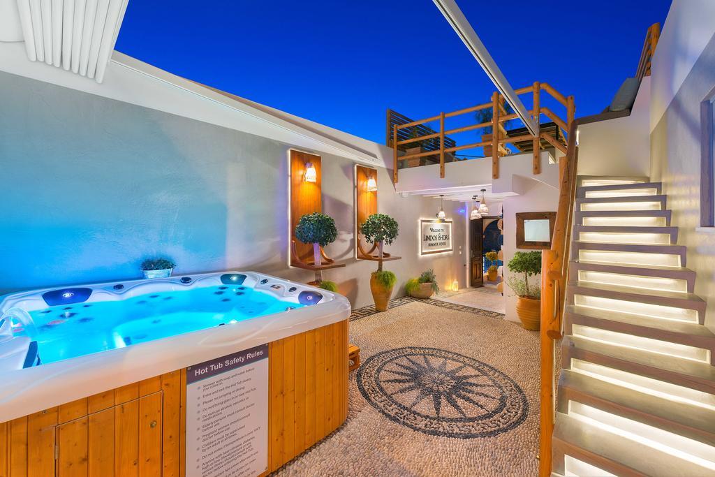 Lindos Shore Summer House With Jacuzzi And Sea View !!! Exterior foto