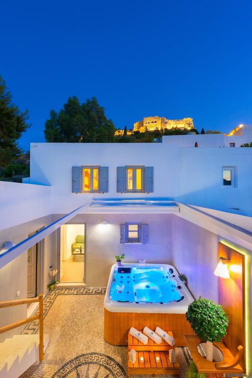 Lindos Shore Summer House With Jacuzzi And Sea View !!! Exterior foto