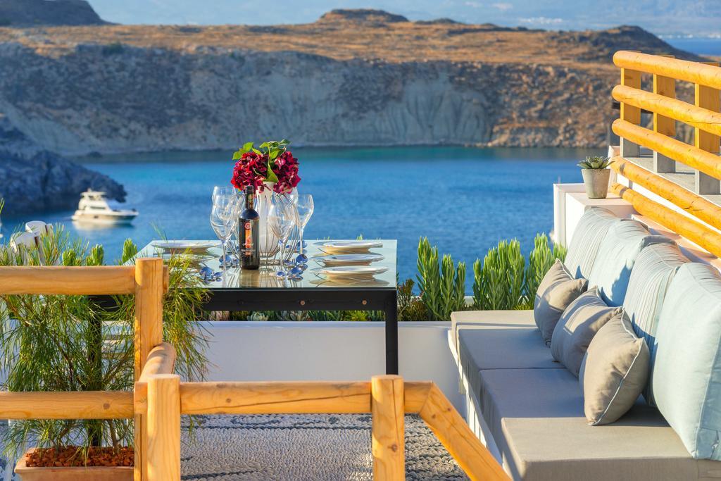 Lindos Shore Summer House With Jacuzzi And Sea View !!! Exterior foto