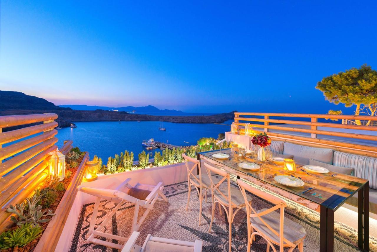 Lindos Shore Summer House With Jacuzzi And Sea View !!! Exterior foto